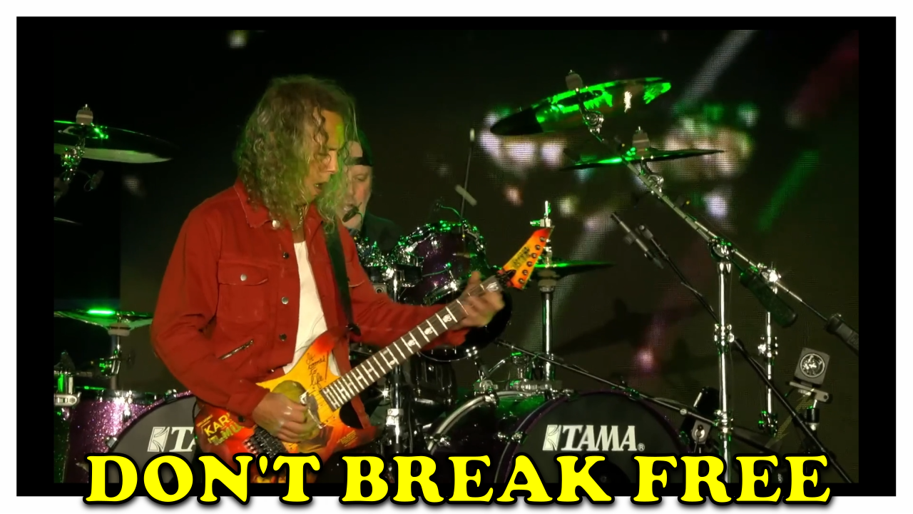 Metallica - Don't tread on me<br />
Queen - I want to break free